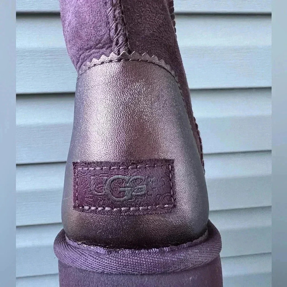 Ugg Classic Short II Metallic Port Shearling Sheepskin Women’s 9 - Picture 8 of 16
